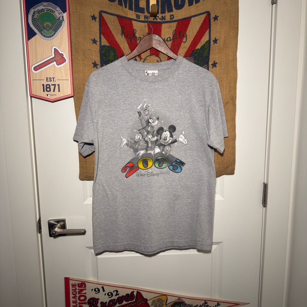 Y2K 2005 Walt Disney World Mickey and Friends Graphic T-Shirt (M)